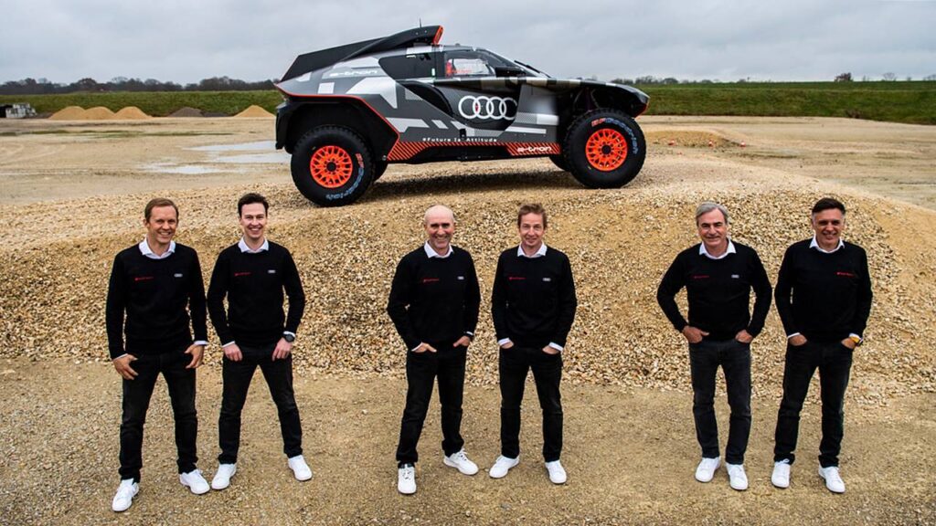 Audi RS Q e-tron przed Rajdem Dakar 2022
