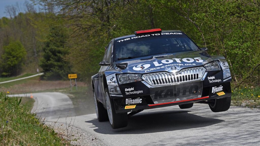 Kajetan Kajetanowicz i Maciej Szczepaniak Rajd Chorwacji 2022 - 2 miejsce WRC2 Skoda Fabia Rally2 evo