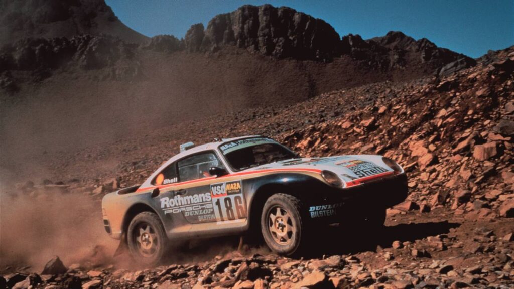 Porsche 959, Rajd Paryż - Dakar 1986