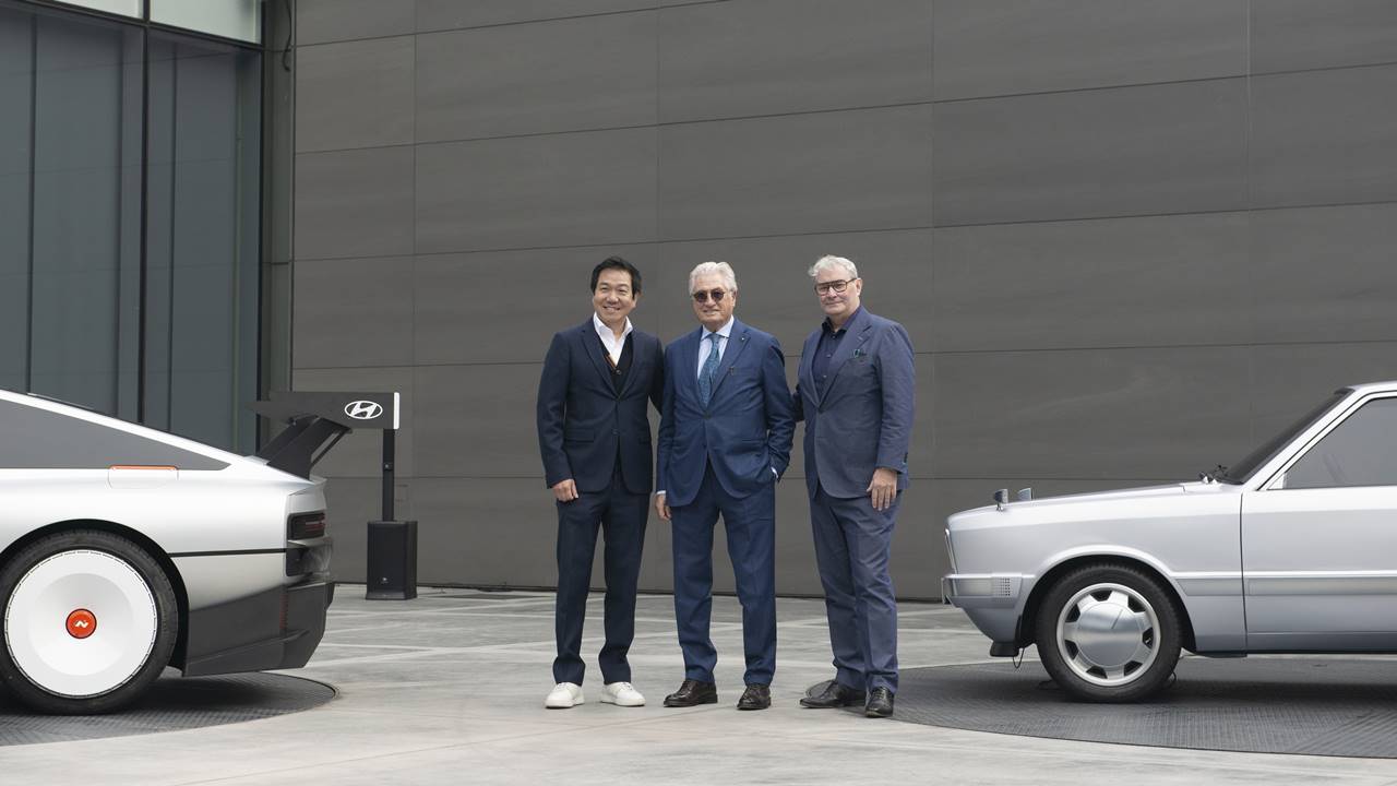 Design Talk w Seulu - Giorgetto i Fabrizio Giugiaro - odbudowa Hyundai Pony Coupe Concept z 1974 r.
