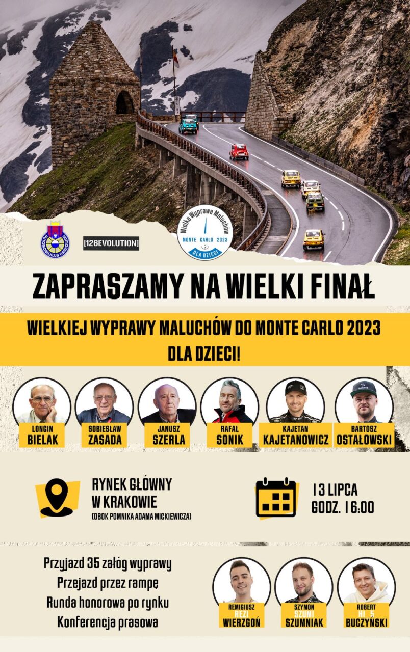 Wielka Wyprawa Maluchów - meta w Krakowie